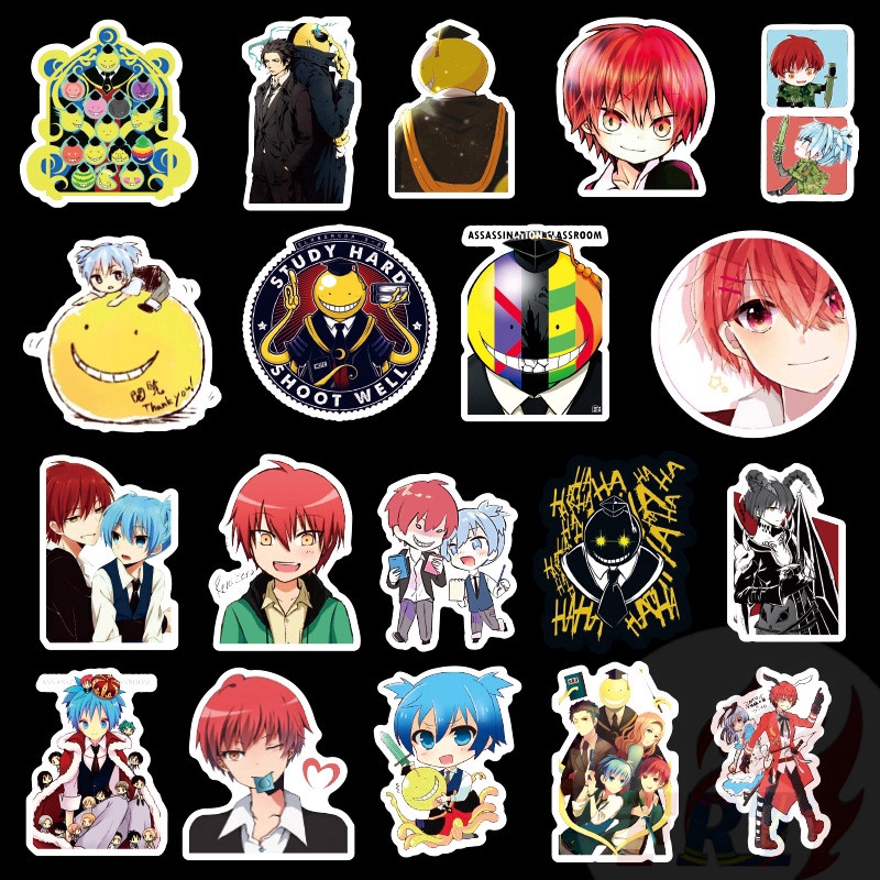 ❉ Assassination Classroom - Series 01 Anime Korosensei Stickers ❉ 50Pcs/Set Fashion Mixed Doodle Stickers