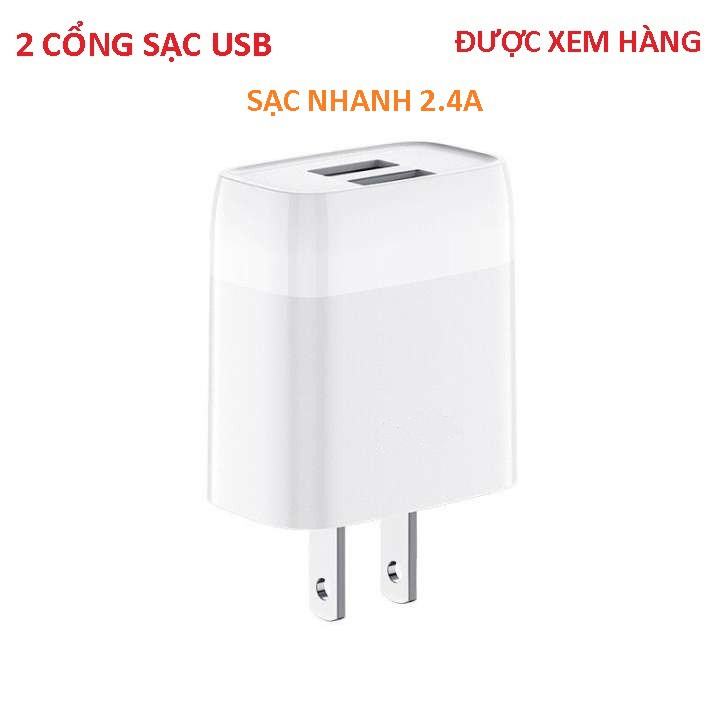 CỐC SẠC NHANH 2 CỔNG USB