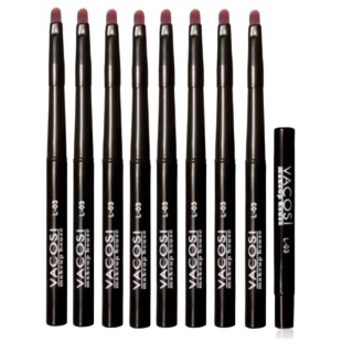 Bộ Cọ trang điểm mắt môi Vacosi L03 Set 8 cọ viền môi mắt chuyên dụng