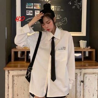 Áo sơ mi túi chữ ngực kèm cavat_HD5058