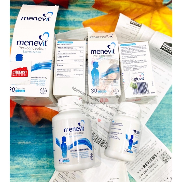 Viên Uống Tăng Chất Lượng Tinh Trùng Menevit