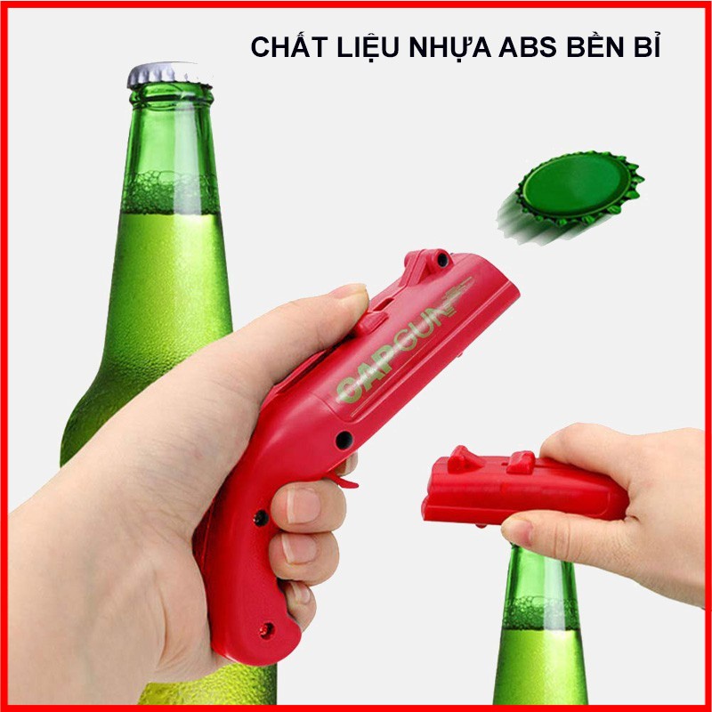 Mở Bia Bắn Nắp Chai Capgun - Đồ Khui Bia Hình Súng Cực Chất