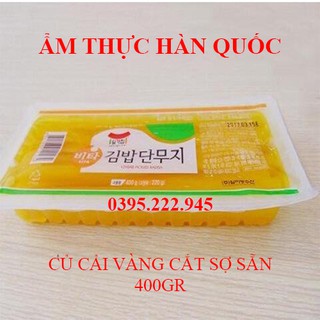 400G Củ cải vàng cắt sợi Hàn Quốc làm kimbap
