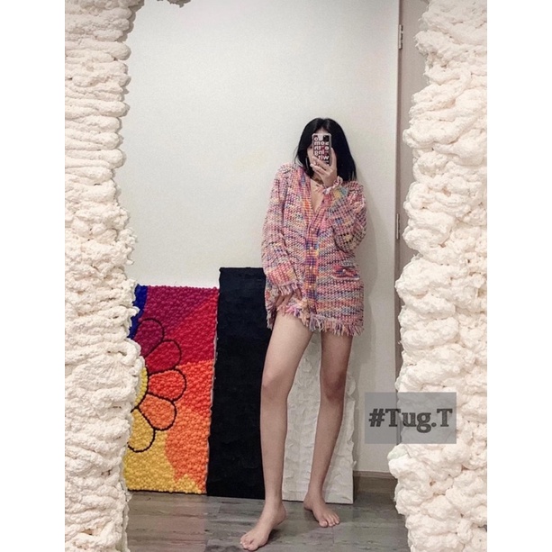 Áo khoác len 7 màu nữ