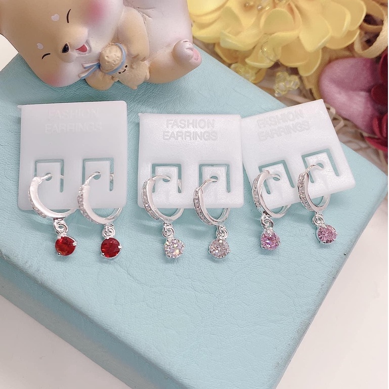 KHUYÊN TAI BẠC CHO BÉ, DÁNG DÀI, BẠC NGUYỄN KHÁNG