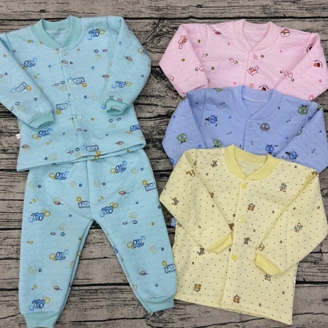 BỘ QUẦN ÁO VẢI TRẦN BÔNG DÀY ẤM