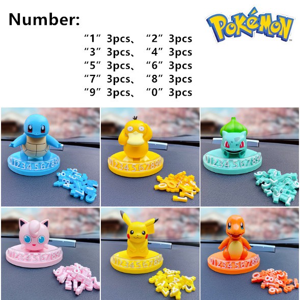 Biển Số Xe Hơi Tạm Thời Hình Pikachu Đáng Yêu