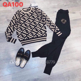 Sét thể thao len Fendi