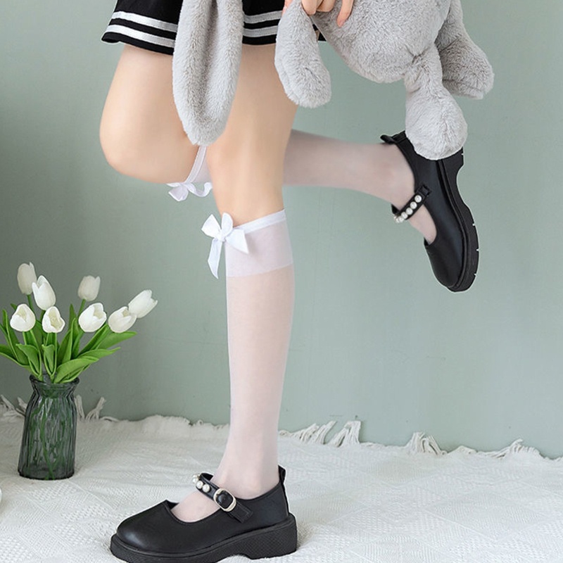 Xixi Vớ Cotton Mỏng Co Giãn Phối Ren Phong Cách Lolita Dành Cho Nữ