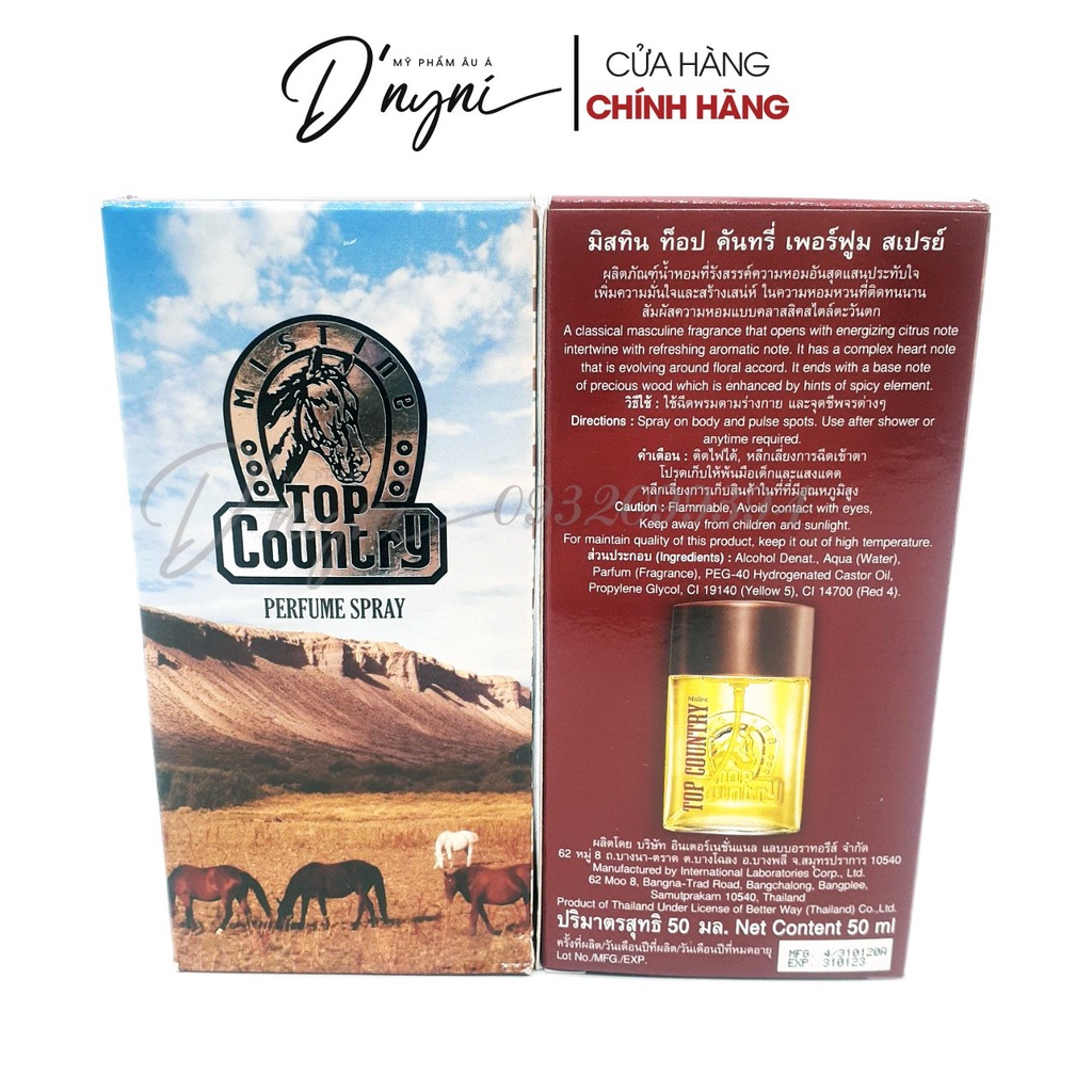 Nước Hoa Cao Cấp TOP COUNTRY Mistine Perfume Spray 50ml