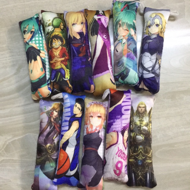 Gối ôm hình anime cho doll hoặc làm móc khoá
