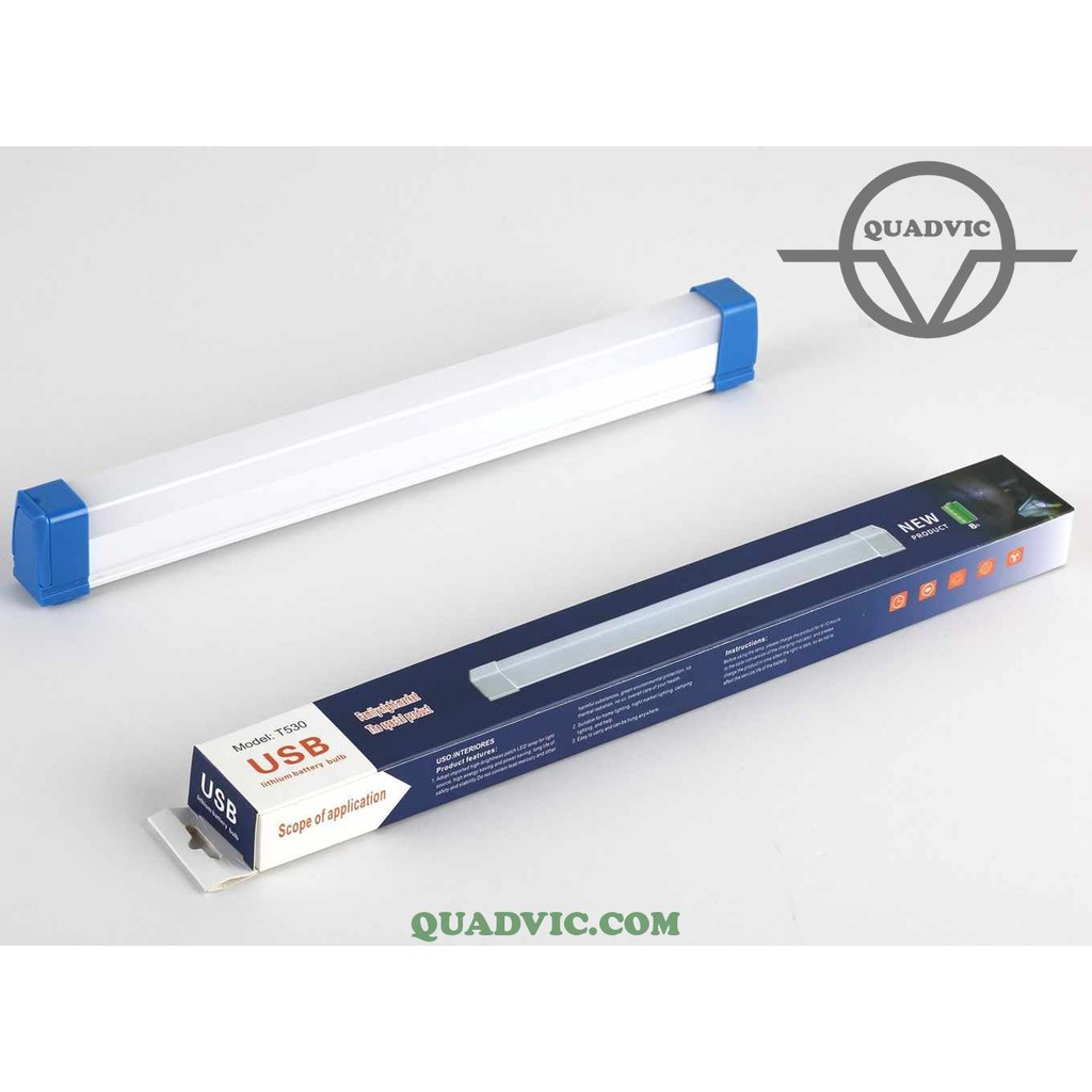 Bóng đèn tuýp led tích điện dài 32cm - 40W - 17cm - 20W Đèn tuýp đi phượt