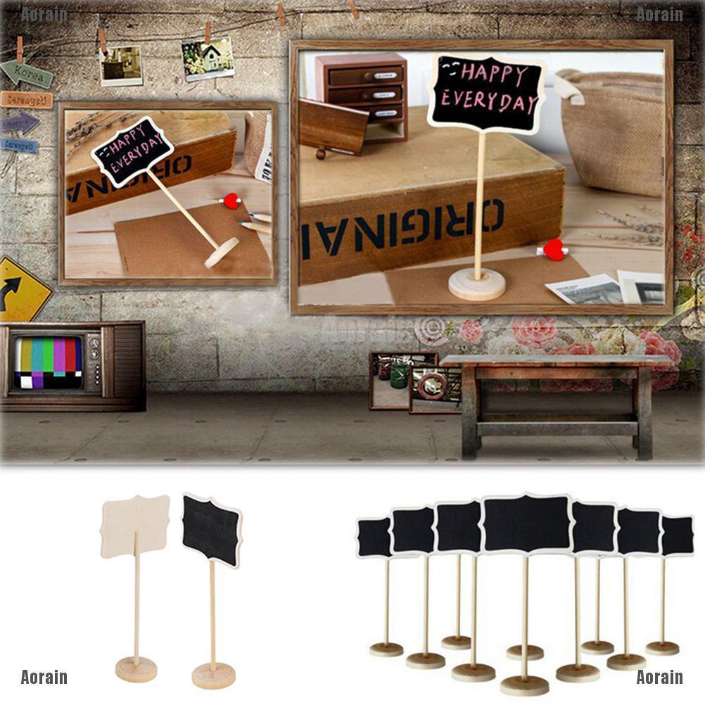 1pc Chalkboard Chalkboard Rectangular Angled Wedding Table Number Sign