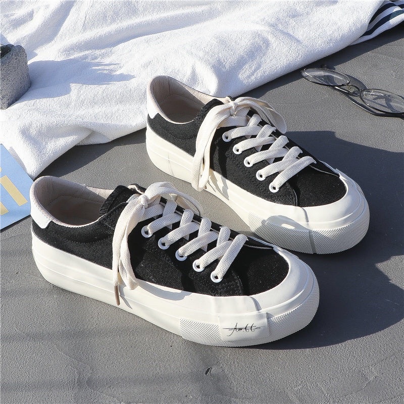 [sẵn-giao ngay]Giày thể thao nữ đế bánh mỳ, giày chữ kí cá tính hót hít 2022