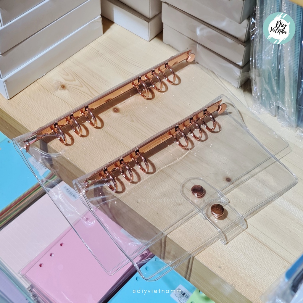 VỎ PLANNER TRONG SUỐT CÒNG MÀU