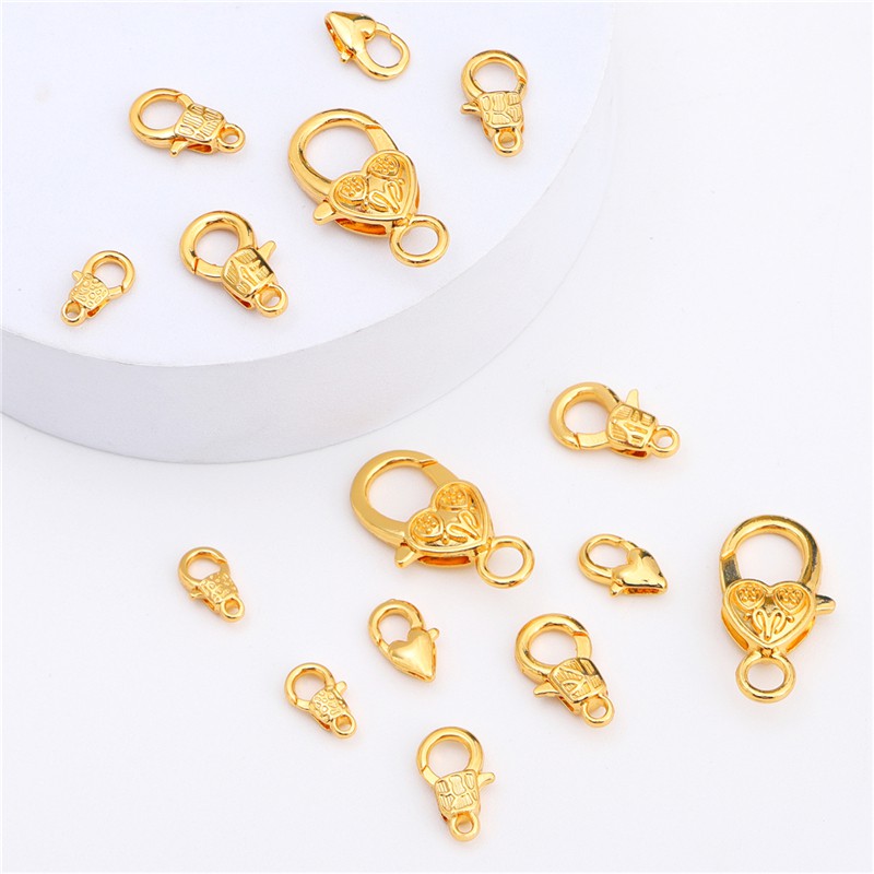 Khóa tôm hùm Beadia mạ hợp kim 18k dùng làm trang sức thời trang tùy chọn số lượng DIY