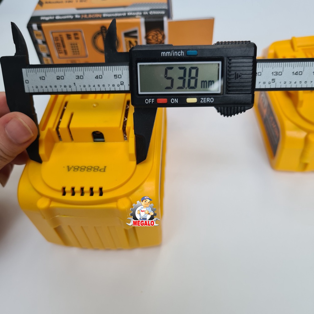 Pin máy khoan Hukan 10 cell 21V chân pin phổ thông dung lượng cao 4.0Ah, megalo chính hãng