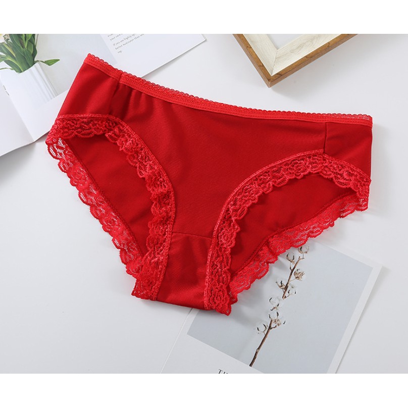 Quần lót lưng thấp kiểu dáng mới phối ren dành cho nữ | BigBuy360 - bigbuy360.vn