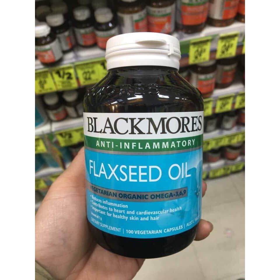 Dầu hạt lanh blackmores flaxseed oil 100viên