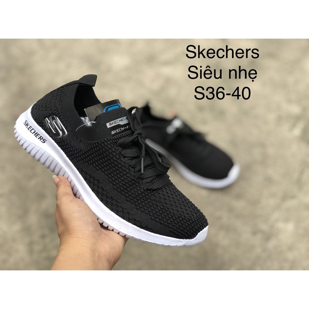 Giày thể thao nữ Skechers chính hãng siêu nhẹ - ko cần cột dây
