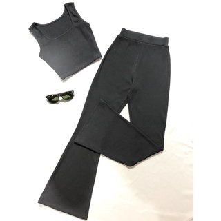 Quần ống loe lưng thun co giãn BYB Fashion