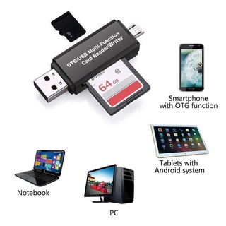 Đầu đọc thẻ micro usb + usb otg bộ chuyển đổi thẻ nhớ usb2.0 cho pc android