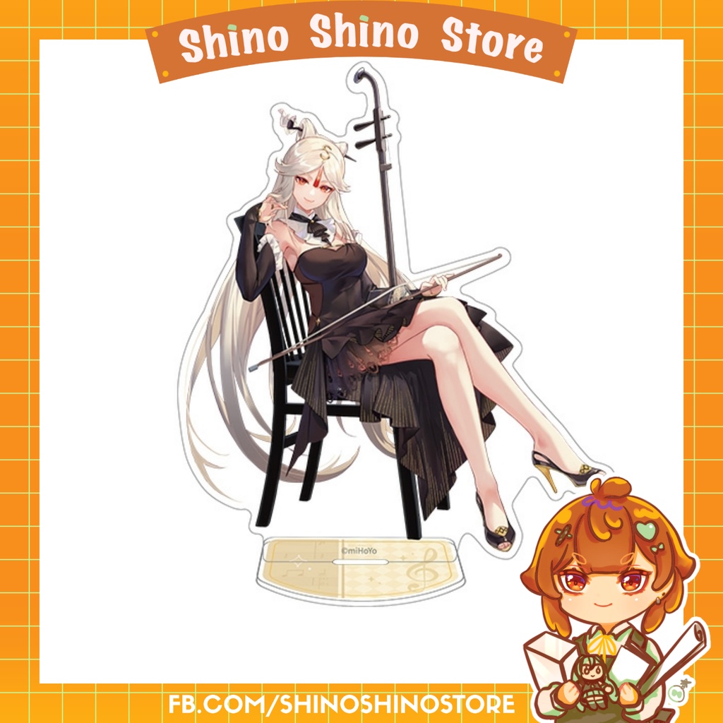 [có sẵn] mô hình nhân vật standee acrylic genshin impact concert 2021 chính hãng từ official shop