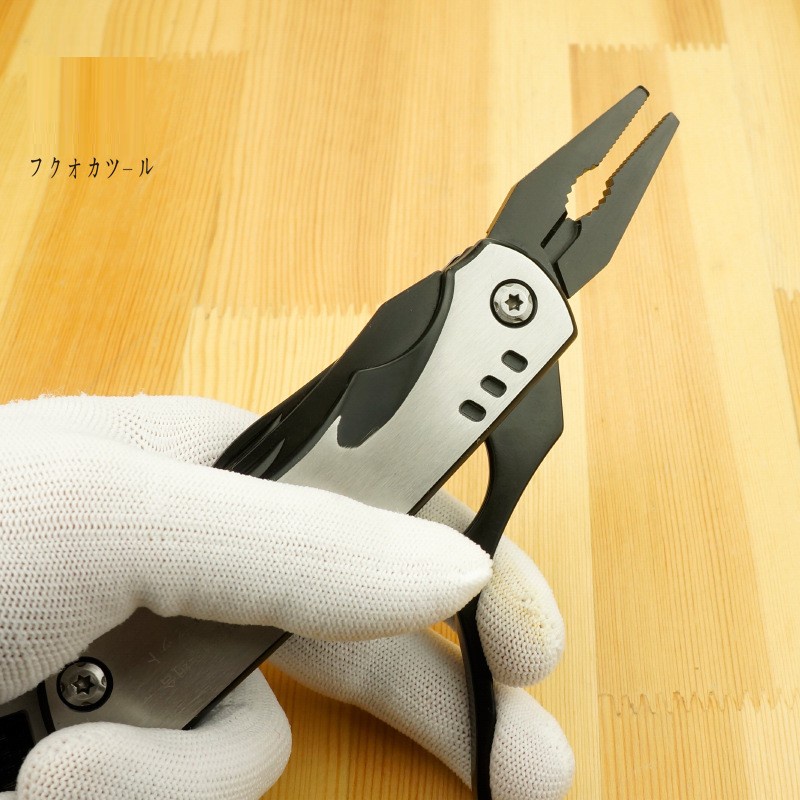 Mỏ lết kiêm Multitools kìm dao mở bia tô vít đa năng FukuokaTools FO-4114A