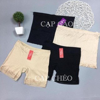 Quần mặc váy bầu hoặc sau sinh mùa Hè cho bà bầu, thiết kế cạp chéo - cạp cao, chất cotton co giãn freesize <70kg