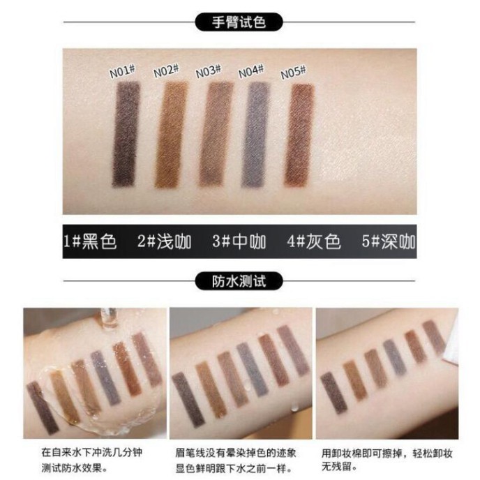 Chì kẻ lông mày hai đầu không thấm nước tiện dụng | BigBuy360 - bigbuy360.vn