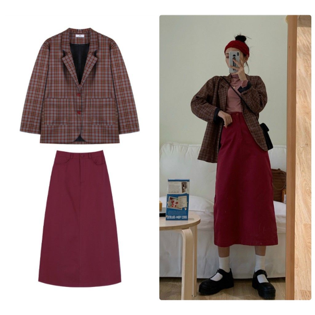 SÉT Áo blazer + Chân váy (S17) – Hàng order