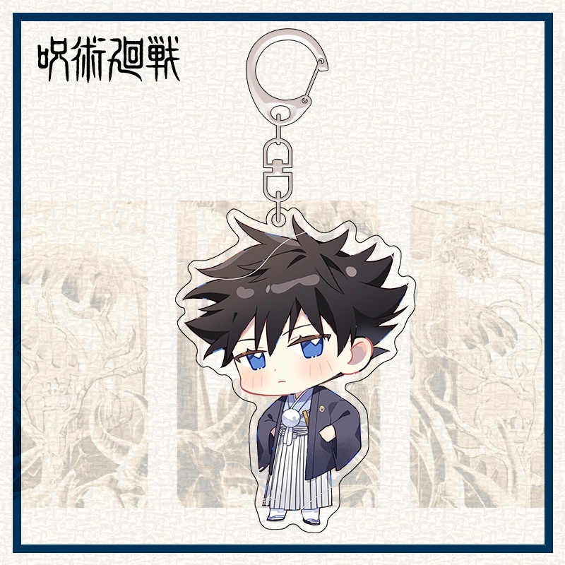 Jujutsu Kaisen Keychain Anime Acrylic Figurine Model Accessories Pendant  Key Ring kimono Gojo Satoru Character souvenir