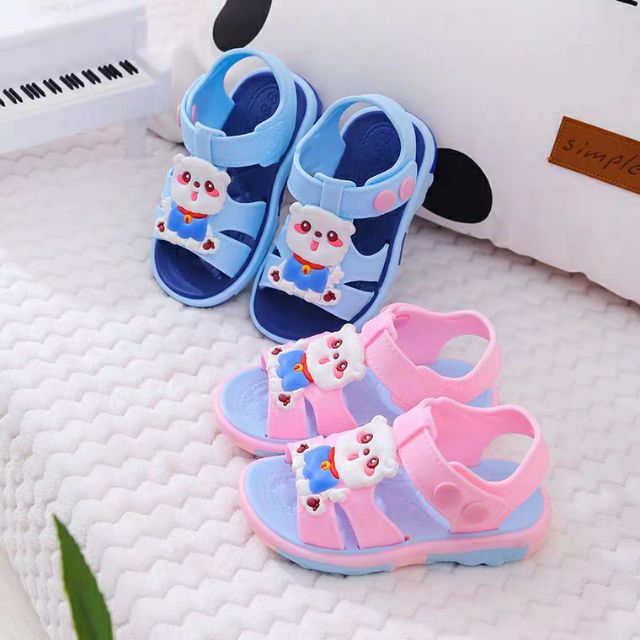 GIÀY SANDAL TẬP ĐI CHO BÉ TRAI BÉ GÁI CAO SU SIÊU MỀM