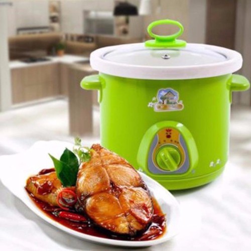 Nồi hầm, nấu cháo, kho cá lõi sứ YB 15 1,5L xanh