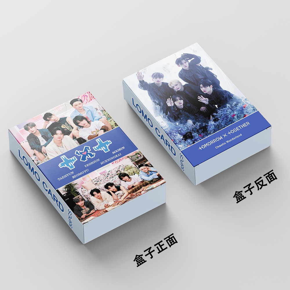 Hộp 55 tấm thẻ ảnh LOMO TXT Chaotic Wonderland độc đáo có thể dùng làm đồ sưu tầm