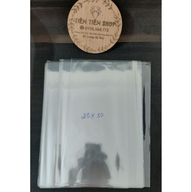 100g Túi bóng kính 20x30/ 13x13 không nắp
