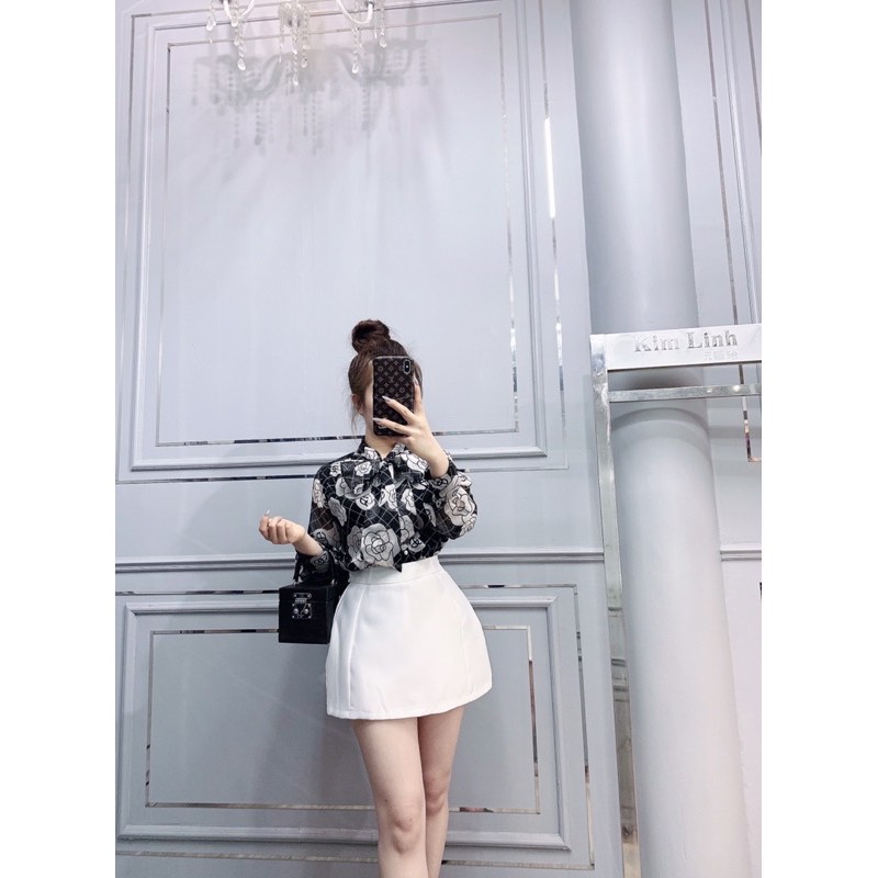 Áo Tơ Hoa Cnel - Kim Linh Shop