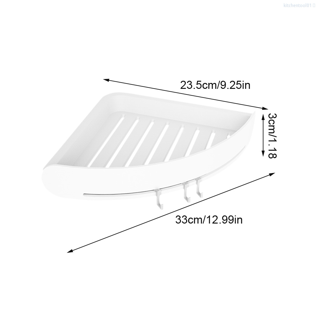 giá đựng đồ Để Đồ Dùng Nhà Tắm Gắn Góc Tường Tiện Dụng Cho Phòng Tắm / Nhà Bếp / Nhà Vệ Sinh. 01 | BigBuy360 - bigbuy360.vn