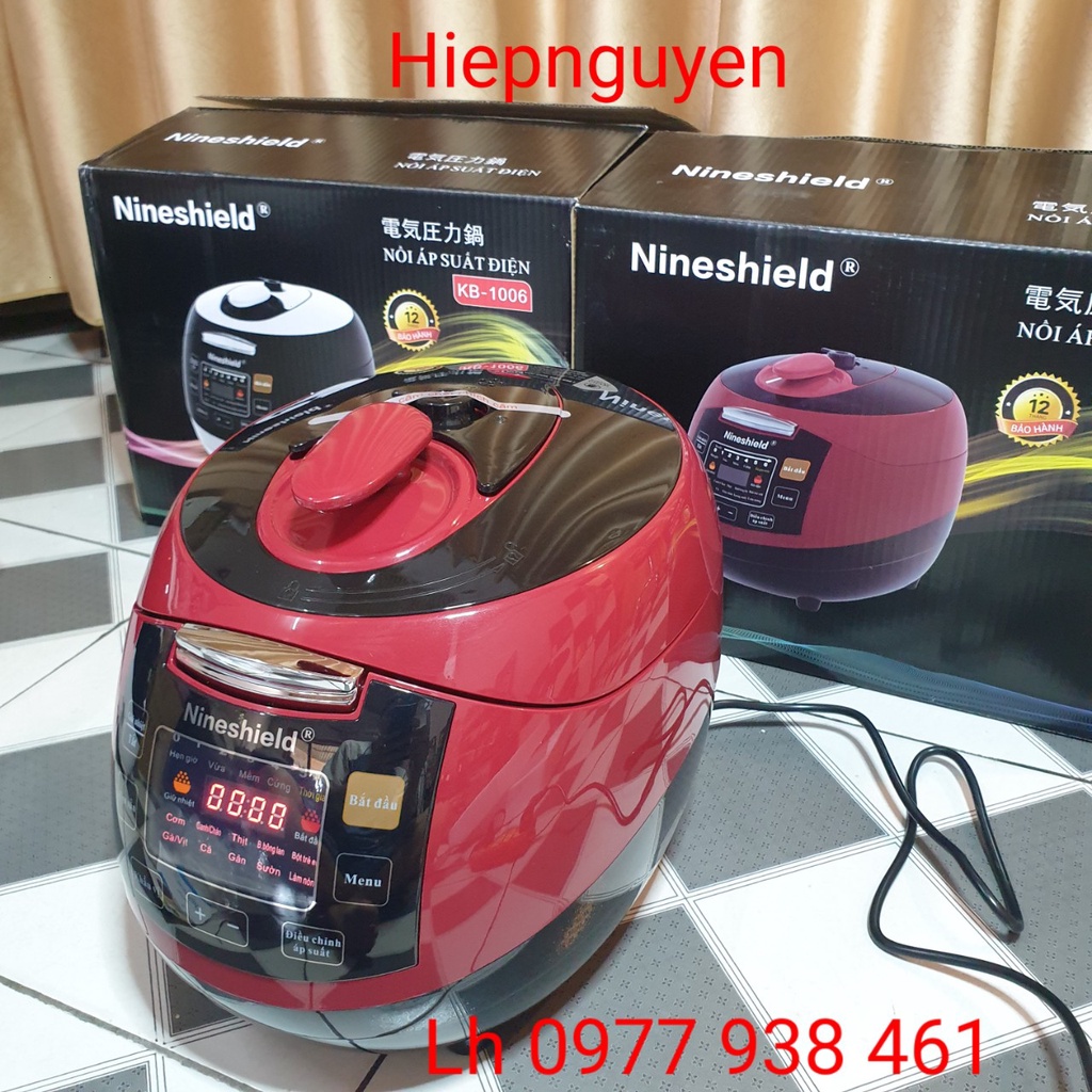 Nồi hầm áp suất đa năng thông minh Nineshield 4L, Nồi nồi cơm điện 10 chức năng chính hãng bảo hành 12 tháng