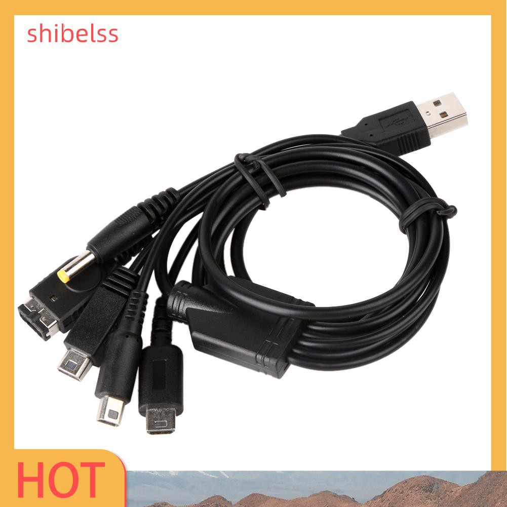 Dây Cáp Sạc Usb 5 Trong 1 Shibelsss Cho Nintendo Ndsl / Nds Ndsi Xl 3ds