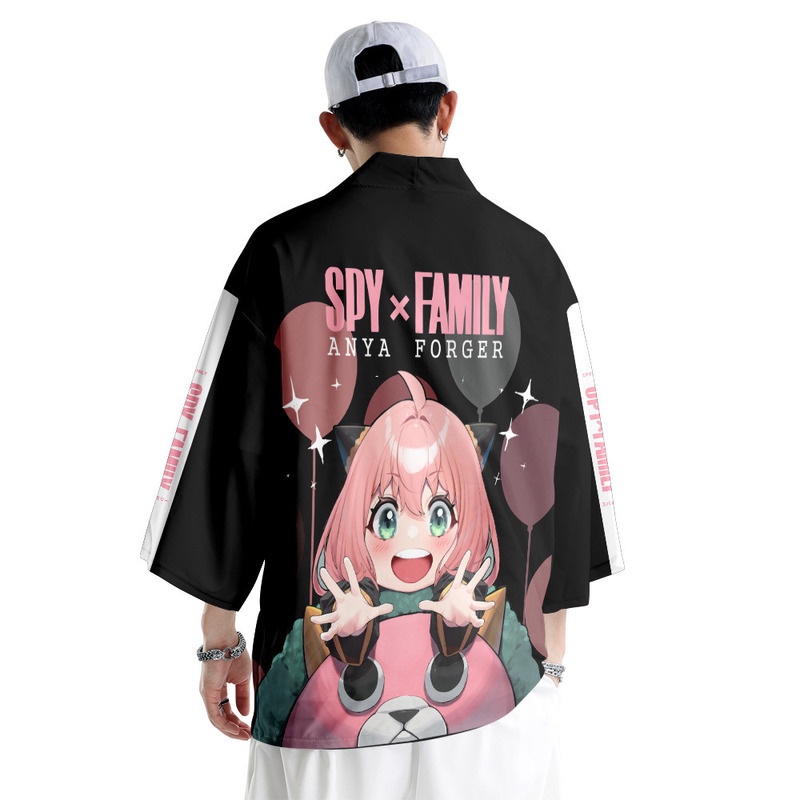 Áo Choàng Kimono Chống Nắng Hóa Trang Nhân Vật Anime Spy×Family Anya Forger Haori Dành Cho Người Lớn