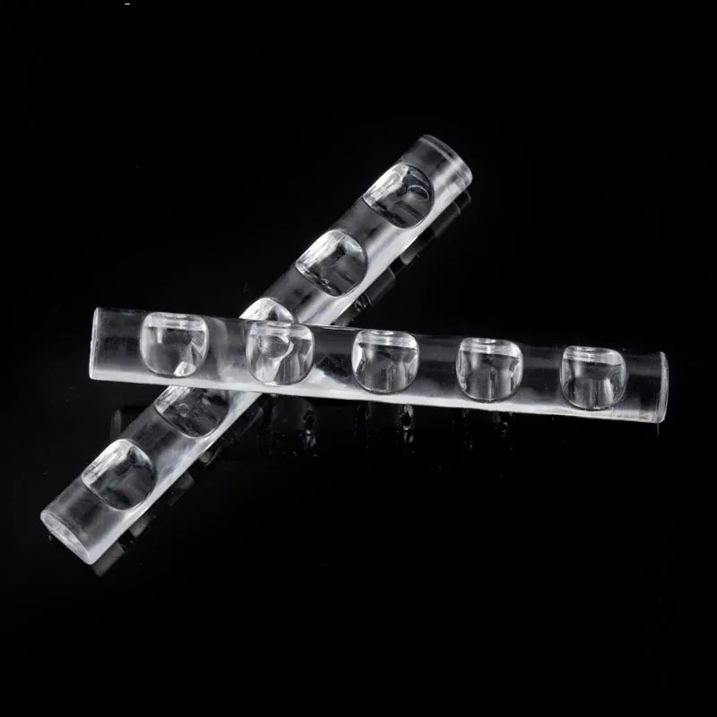 [Hàng mới về] Giá đỡ cọ vẽ móng tay 5 ngăn bằng nhựa PS trong suốt