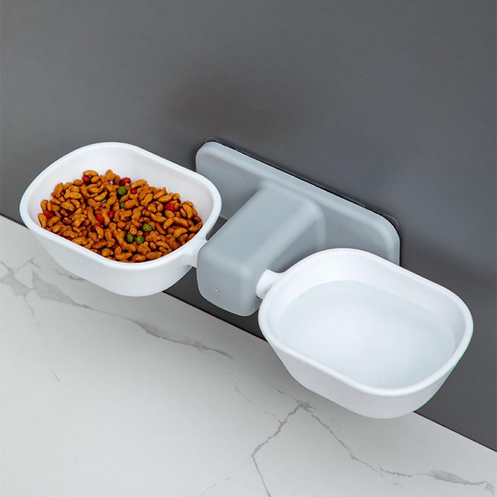 Bát Đôi Gắn Tường Bảo Vệ Cột Sống Có Thể Điều Chỉnh Đa Năng Cho Thú Cưng