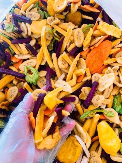 thập cẩm sấy giòn gói 500gr