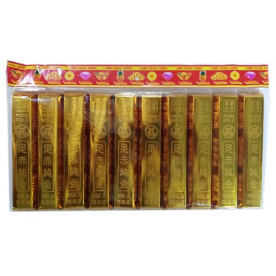 Vàng thỏi loại trung bao 10 thỏi
