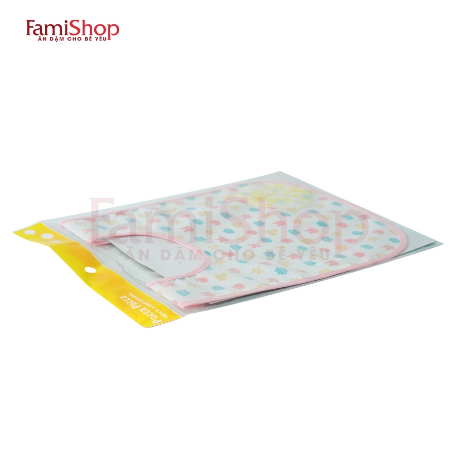 FamiShop Yếm ăn dặm cho bé (xanh, hồng)