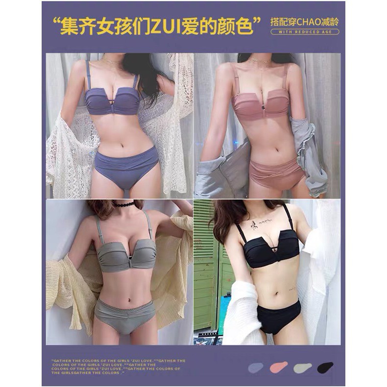 HÀNG LOẠI 1- BỘ ĐỒ LÓT ĐÚC QUẢ VUÔNG NÂNG ĐẨY NGỰC TẠO KHE QUYẾN RŨ | BigBuy360 - bigbuy360.vn