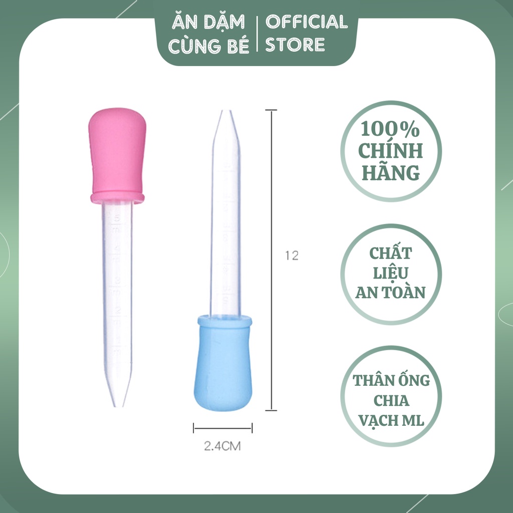 Ống hút bón sữa, uống thuốc, bóp hỗn hợp làm chip chip,kẹo mút chất lượng cao chính hãng OH01