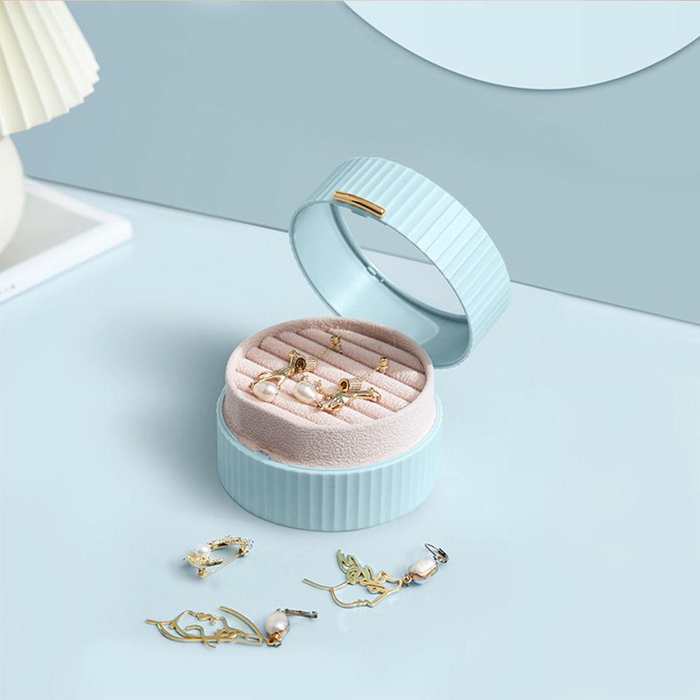 Hộp Đựng Trang Sức Mini Hình Tròn Thiết Kế Đơn Giản Cho Nữ