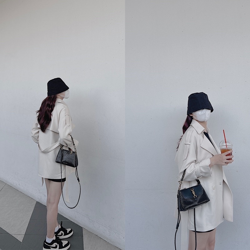 Áo khoác măng tô siêu hàn quốc by samhyewear